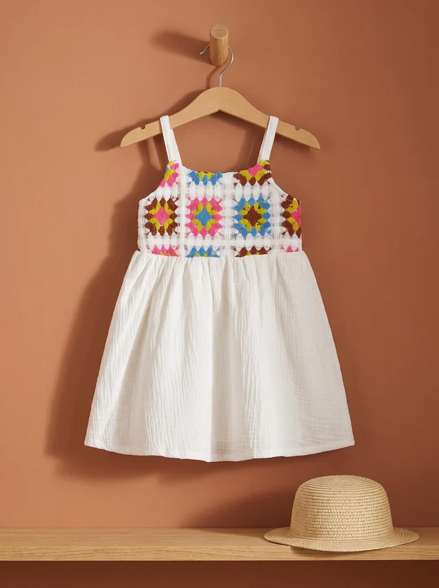 Vestido blanco tejido